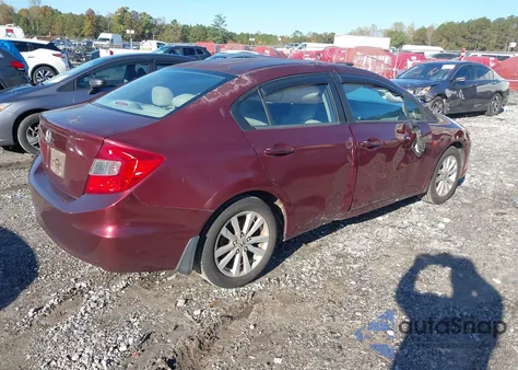 2012 Honda Civic Ex from USA, damaged, VIN 2HGFB2F89CH569895